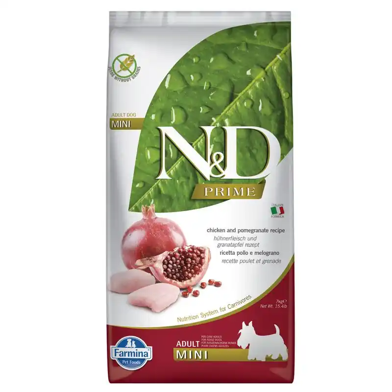 N&D gabonamentes Mini csirke & gránátalma Kedvezményes ár