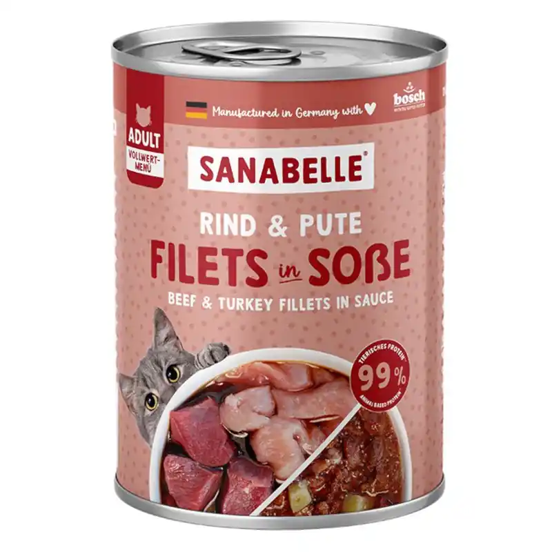 Legjobb ár Sanabelle hús szószban 6 x 380 g