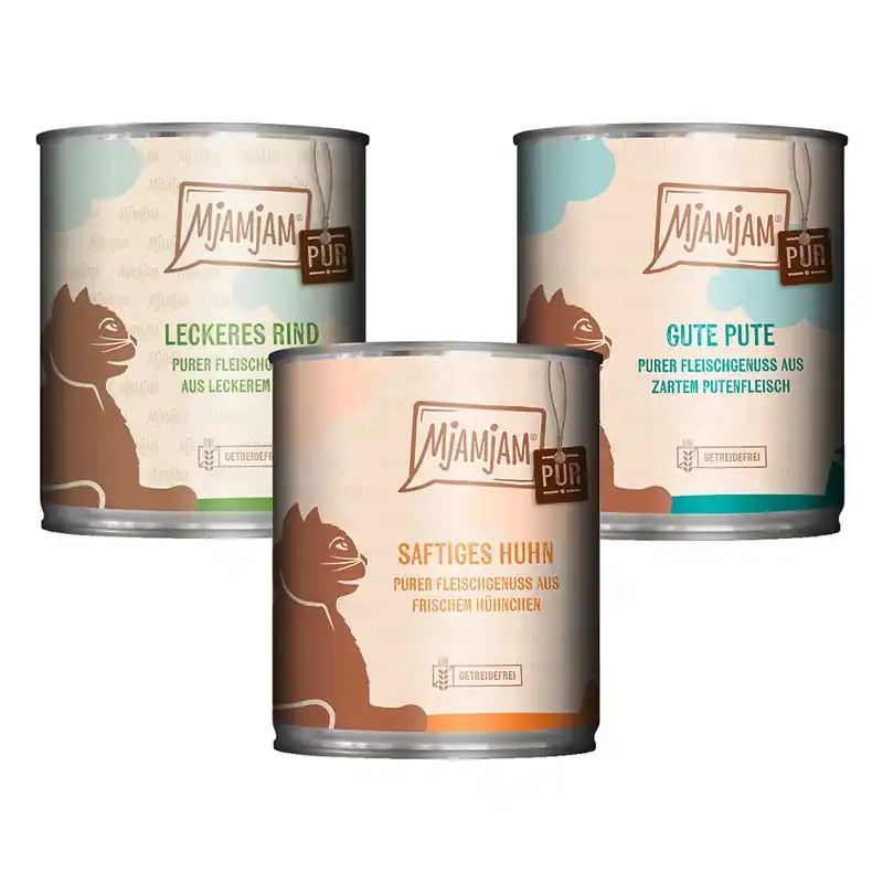 Kihagyhatatlan ajánlat MjAMjAM Pur vegyes csomag 6 x 800 g