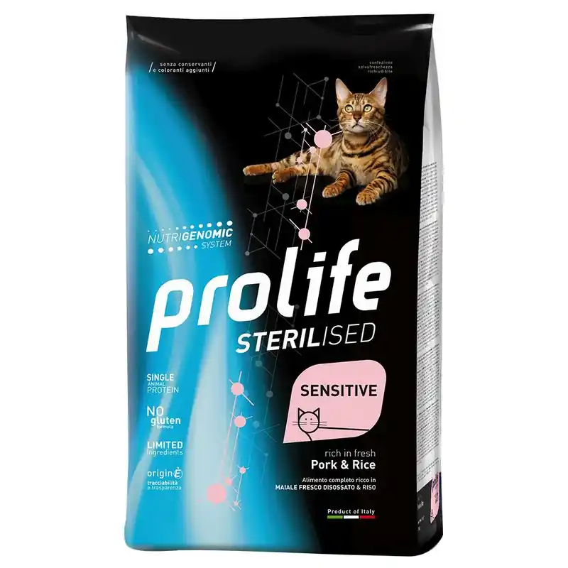 Prolife Cat Sensitive Sterilized sertés & rizs Alacsony ár