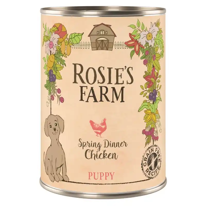 Rendeld meg most Rosie‘s Farm Puppy gazdaságos csomag 24 x 400 g