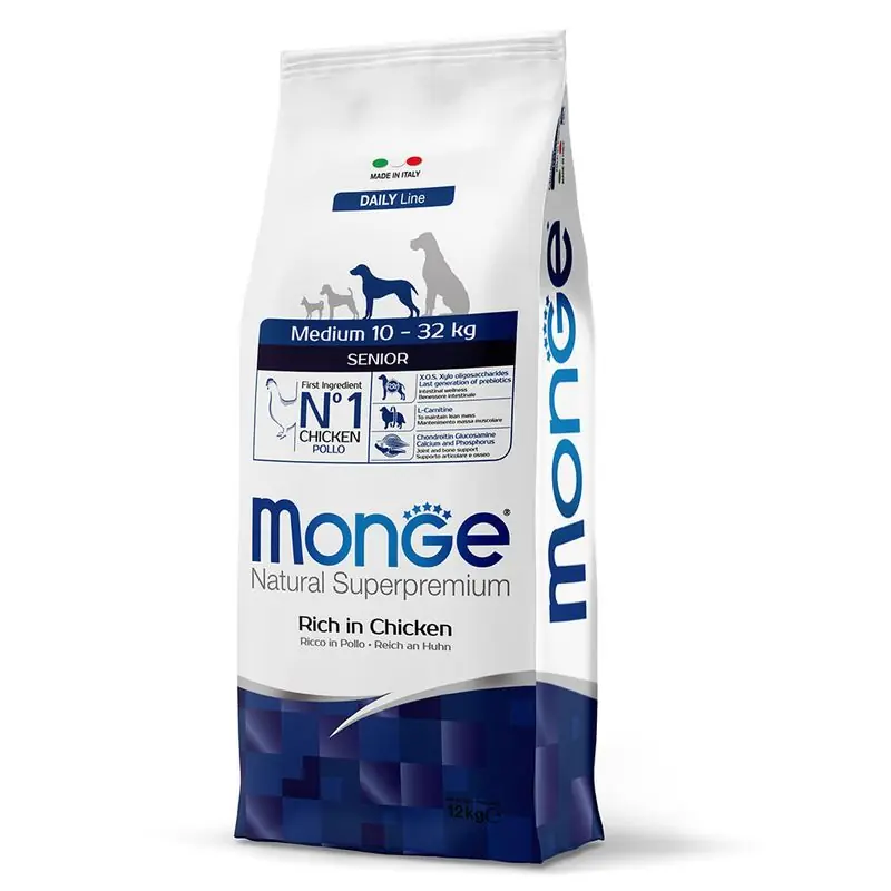 Expressz kézbesítés Monge Superpremium Medium Senior csirke