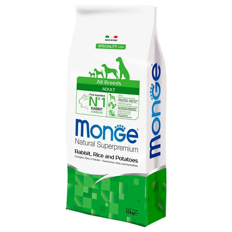Árengedmény Monge Superpremium nyúl, rizs & burgonya