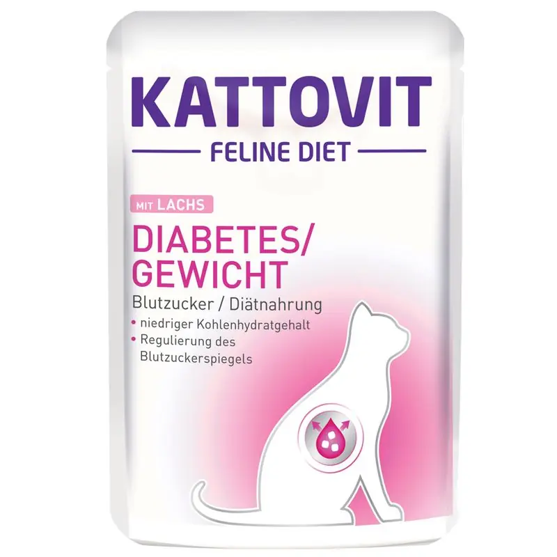 Kattovit Diabetes / Gewicht (súly) tasakos 6 x 85 g Ne maradj le
