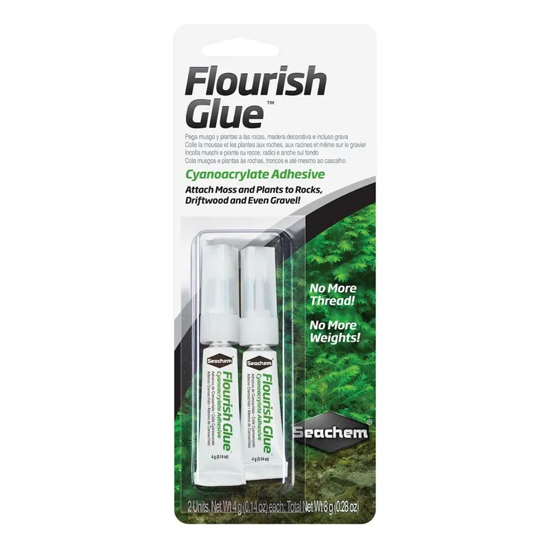 Expressz kézbesítés Seachem Flourish Glue - 2x4 g - moha pillanatragasztó