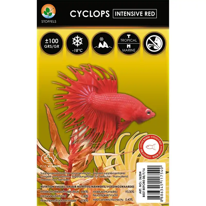 Stoffels fagyasztott Vörös cyclops - 100 g Rendeld meg most