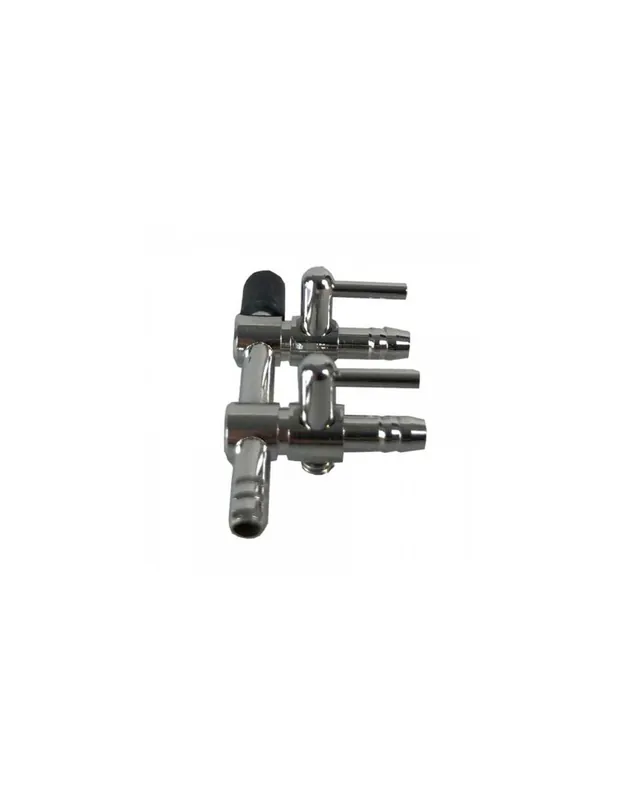Csapos levegőelosztó fém 2 ágú (4/6mm be és ki) Akció