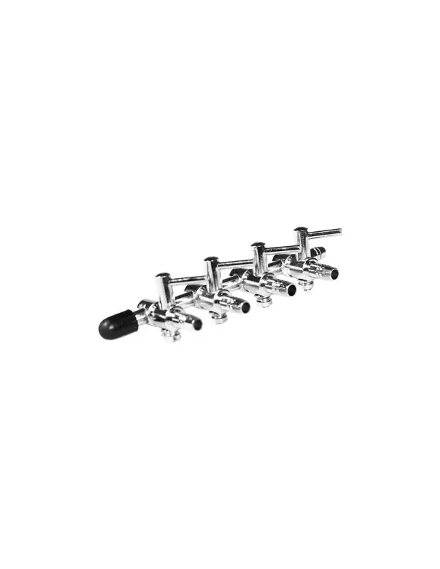 Újdonság Csapos levegőelosztó fém 4 ágú (4/6mm be és ki)