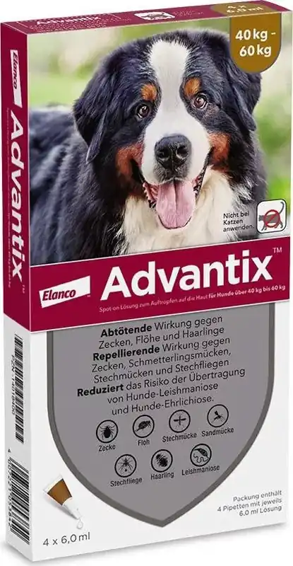 Biztonságos vásárlás Advantix Spot On 40-60 kg 4 db