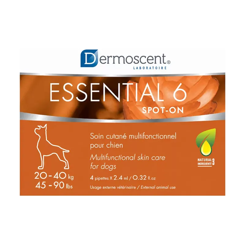 Azonnal elérhető Dermoscent Essential 6 spot-on kutya 20-40 kg 4 db