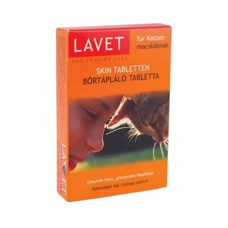 Expressz szállítás Lavet bőrtápláló vitamin macskáknak 50 db