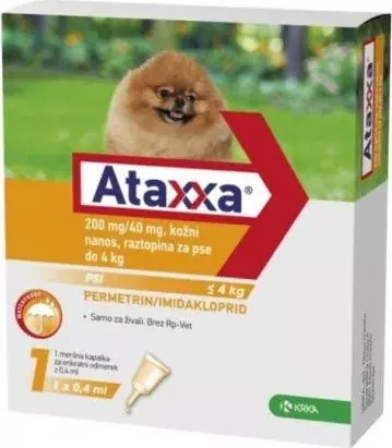Olcsó Ataxxa spot-on 4 kg alatti kutyáknak 1 db