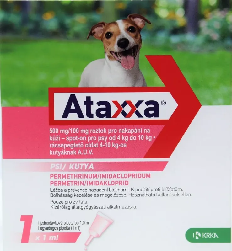 Olcsóbb Ataxxa spot-on 4-10 kg kutyáknak 1 db