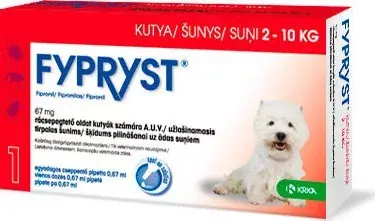 Fypryst spot-on kutyáknak 2-10 kg 1 db Árengedmény