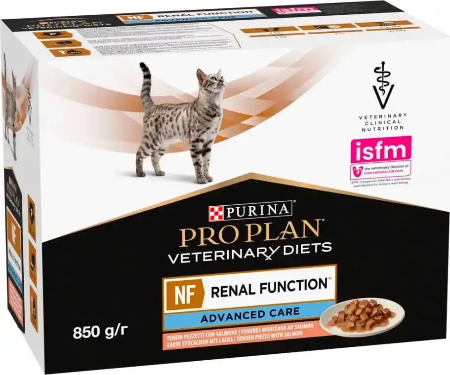 Biztonságos fizetés Purina Pro Plan Veterinary Diets NF Renal Function Advanced care lazacos 85 g