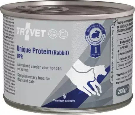 Azonnal elérhető Trovet Unique Protein UPR Rabbit 200 g