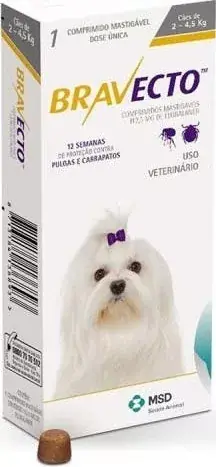 Bravecto rágótabletta kutya 2-4,5 kg 2 db Csak ma