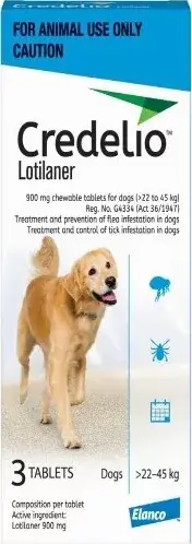 Credelio rágótabletta kutya 22-45 kg 3 db Prémium
