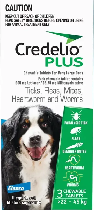 Credelio Plus rágótabletta kutya 22-45 kg 3 db Olcsó