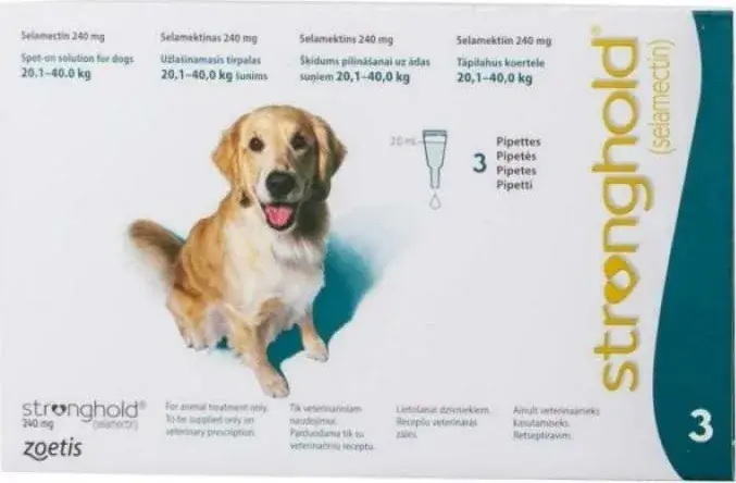 Stronghold spot-on 20-40 kg kutya 3 db Bestseller