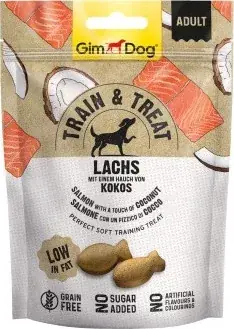 GimDog Train&Treats lazac&kókusz 125 g Olcsóbb