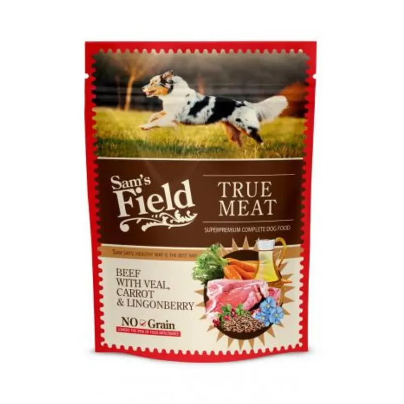 Sam‘s Field alutasakos marha & borjú & sárgarépa & vörösáfonya 260 g Ne maradj le