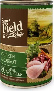 Biztonságos fizetés Sam‘s Field konzerv csirke & répa 400 g