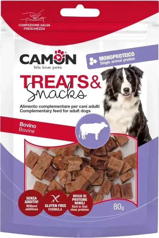 Camon snack monoprotein marhás kockák 80 g Legkelendőbb