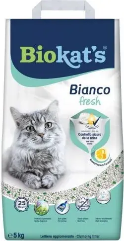 Vásárlói kedvenc Biokat‘s Bianco Fresh alom 5 kg