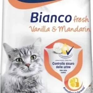 Azonnali szállítás Biokat‘s Bianco Fresh Vanília & Mandarin alom 10 kg