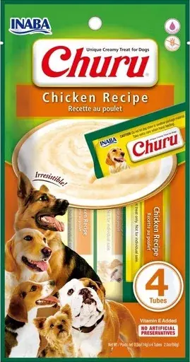 Inaba Dog Churu Püré - csirke 4 x 14 g Ne maradj le
