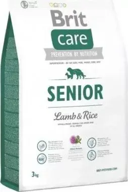 Brit Care Hipoallergén SENIOR Lamb & Rice 3 kg Azonnali szállítás