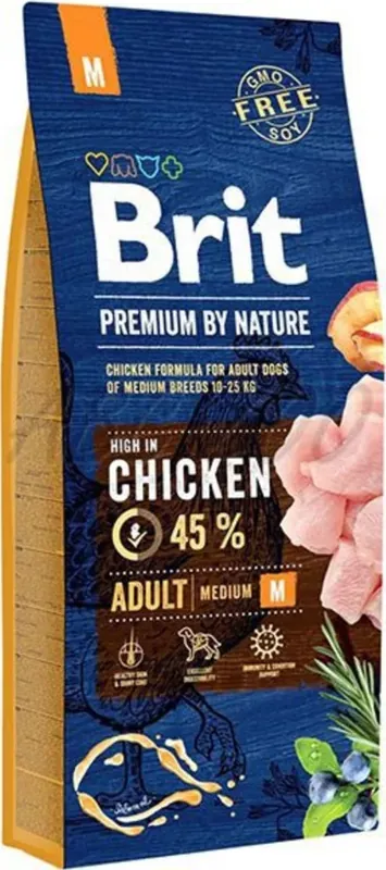 Szezonális akció Brit Premium by Nature Medium Adult 15 kg