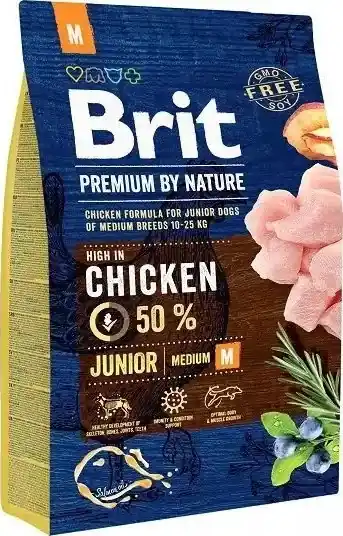 Azonnal elérhető Brit Premium by Nature Medium Junior 3 kg