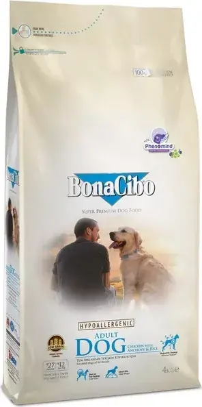 Bonacibo Adult Dog (Csirke, szardella és rizs) 15 kg Biztonságos vásárlás
