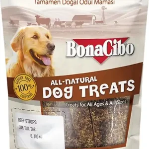 Kedvezményes ár Bonacibo Treats for Dogs Beef Strips 100 g