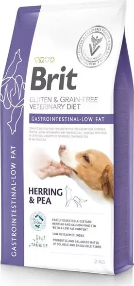 Brit GF Veterinary Diets Dog Gastrointestinal - Low Fat 2 kg Alacsony ár