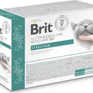 Brit GF Veterinary Sterilised Cat Pouch 12 x 85 g Expressz kézbesítés