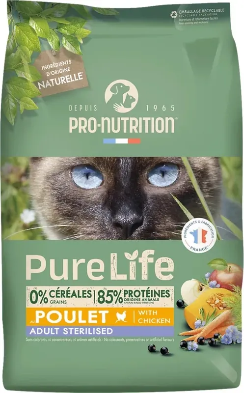 Flatazor Pro-Nutrition PureLife Sterilized Chicken 8 kg Expressz kézbesítés