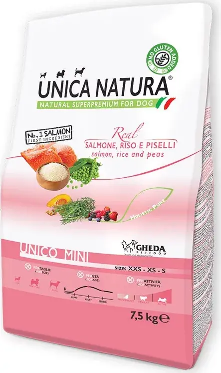 Szuper akció Gheda Unica Natura Unico Mini - Salmon 7,5 kg