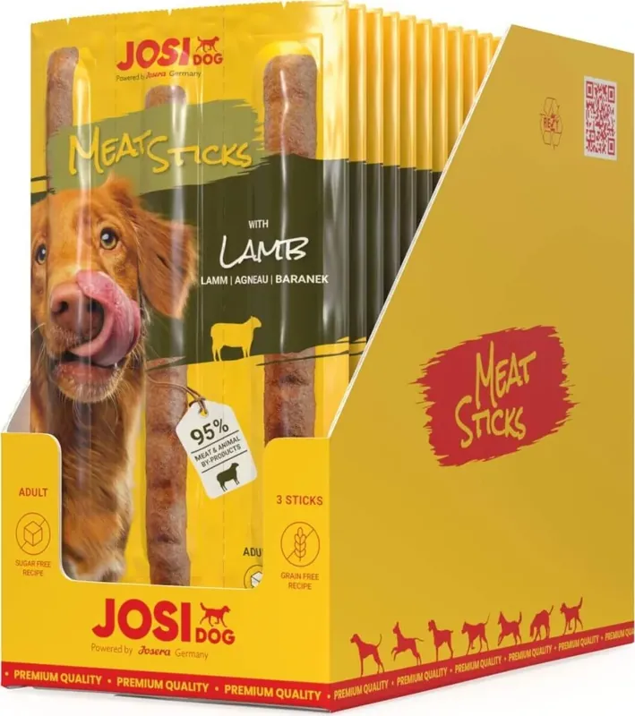 Kedvezményes ár JosiDog Meat Sticks Lamb 20 x 33 g