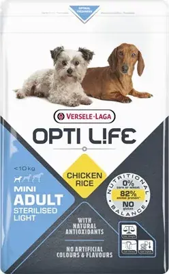Kiárusítás Versele Laga Opti Life Adult Light Mini 7,5 kg