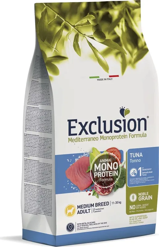 Exclusion Adult Tuna Medium Breed kutya száraz táp 12 kg Olcsóbb