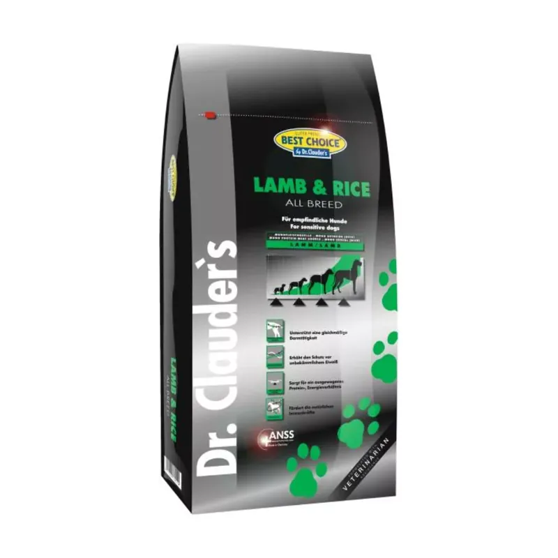 Dr.Clauder‘s Adult Sensitive Bárány & Rizs 12,5 kg Utolsó esély