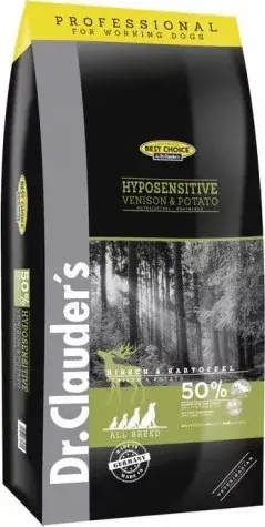 Népszerű Dr.Clauder‘s Best Choice Adult Hyposensitive Szarvas & Burgonya All breed 20 kg