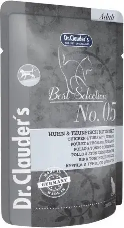 Népszerű Dr.Clauder‘s Best Selection Cat No5 alutasak csirke & tonhal spenóttal - Intestinal 85 g
