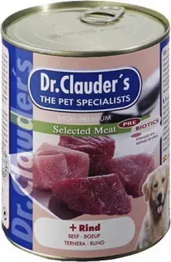 Szezonális akció Dr.Clauder‘s Dog Selected Meat Marhás konzerv 800 g
