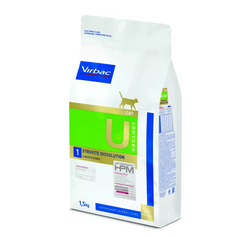 Virbac HPM DIET CAT Urology Struvite Dissolution 1,5 kg Kiárusítás