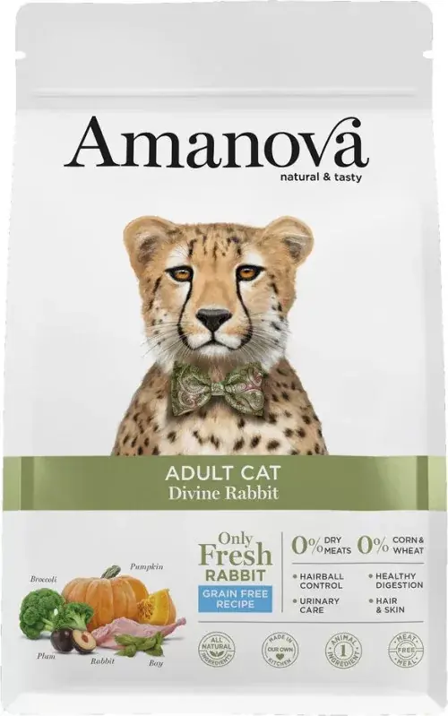 Biztonságos vásárlás AmaNova Cat GF Adult Divine Rabbit & Pumpkin 6 kg