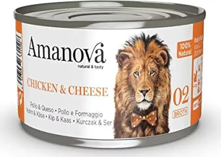 Ne maradj le AmaNova Cat P02 Canned Chicken & Cheese Broth 70 g
